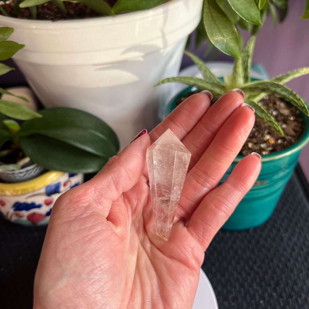 Clear Quartz Crystal Wand - Picture 2 of 12